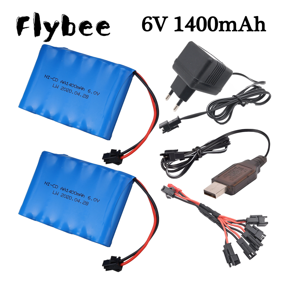 Rc Hobby Hub - ラジコンボート用nicd充電式バッテリーパック、6v、1400mah、6v、6v、おもちゃ、タンク、トラック、ロボット、ガン、ni-cd