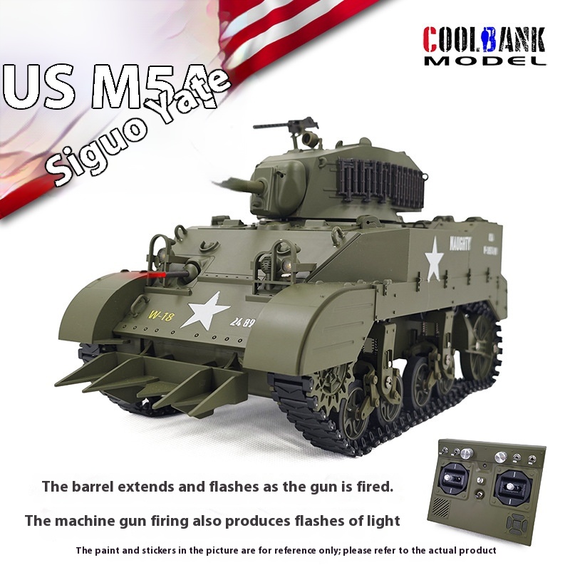 Rc Hobby Light - 1:16 RC戦車 アメリカ スチュアート M5A1 軽戦車