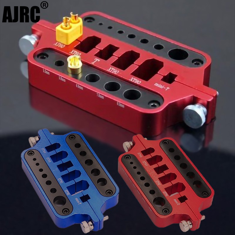 Rc Hobby Desk - Rcメタル赤色ミニ溶接ツールホルダーモデルカードローン溶接ツールTプラグコネクタxt60 xt90