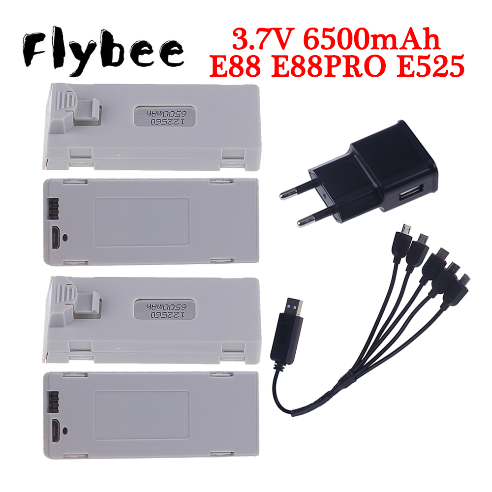 Rc Hobby Hub - Rcクワッドコプターバッテリー,e88バッテリー,オリジナル,3.7v,6500mah,e88,e88pro,e525,e99,p1,k3,p10,a13,s98用lioバッテリー