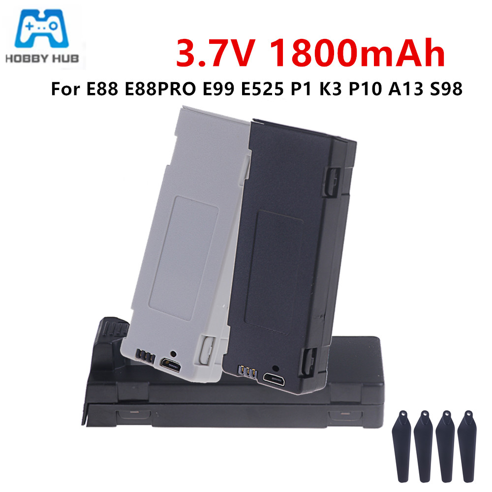 Rc Hobby Charger - E88 バッテリー充電式バッテリー 3.7V 1800mAh RC ドローン