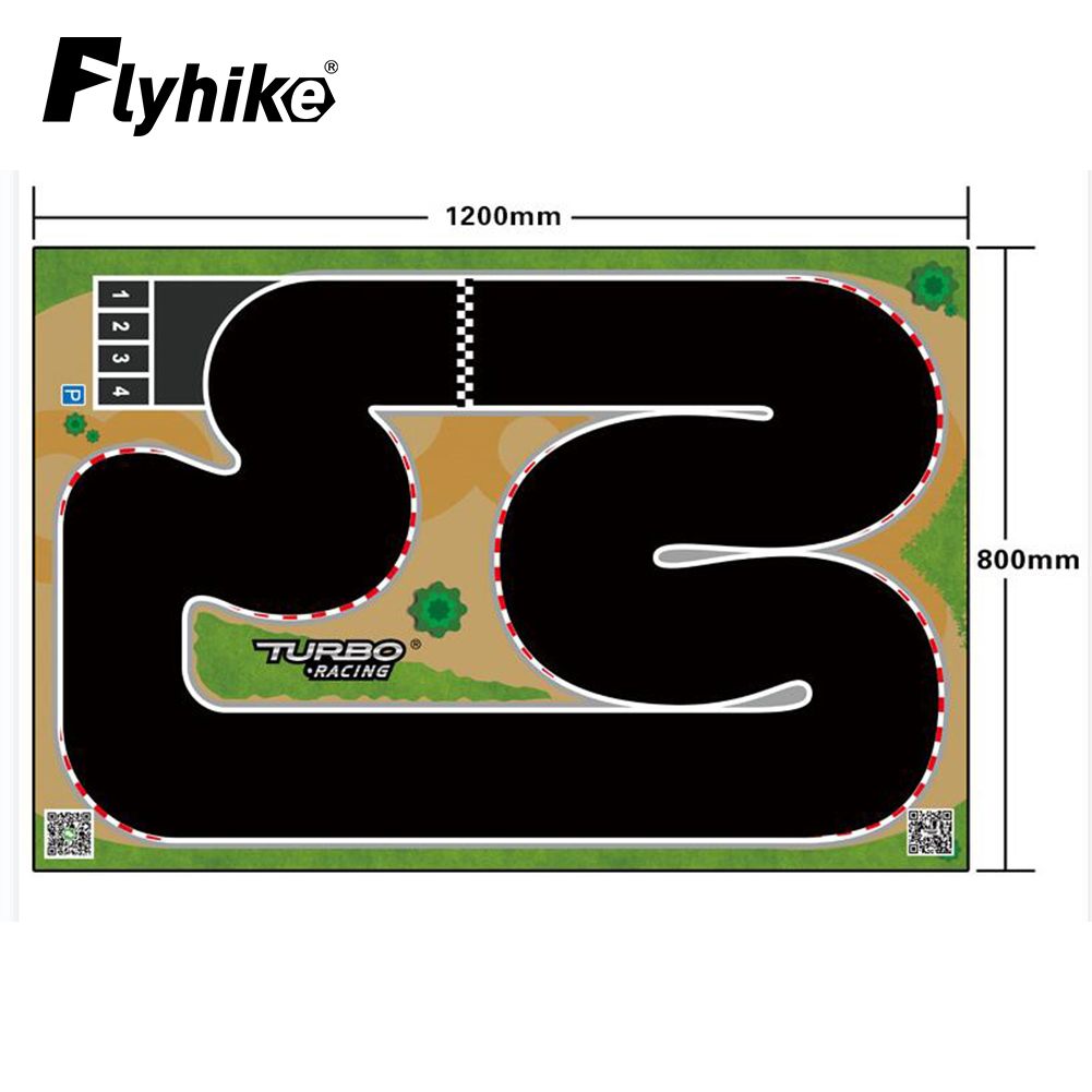 Rc Hobby Desk - ポータブルターボレース用ラバーマット,50x95cm 120x80cm,1:76 rc,レーシングカー用