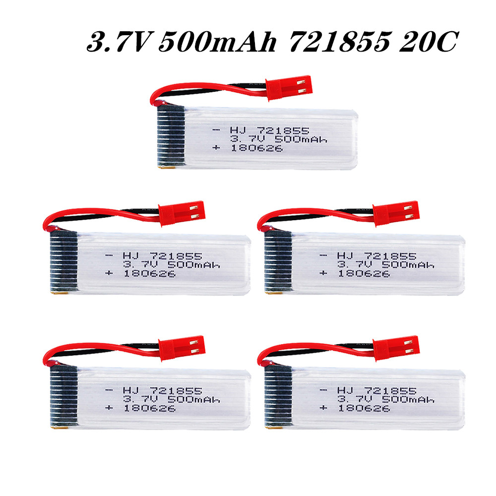 Rc Hobby Hub - リポバッテリーアクセサリー,3.7v,500mah,721855,20c,u815a,u818a,u819a,l6052,l6036,v212,v222,h07,rcバッテリー