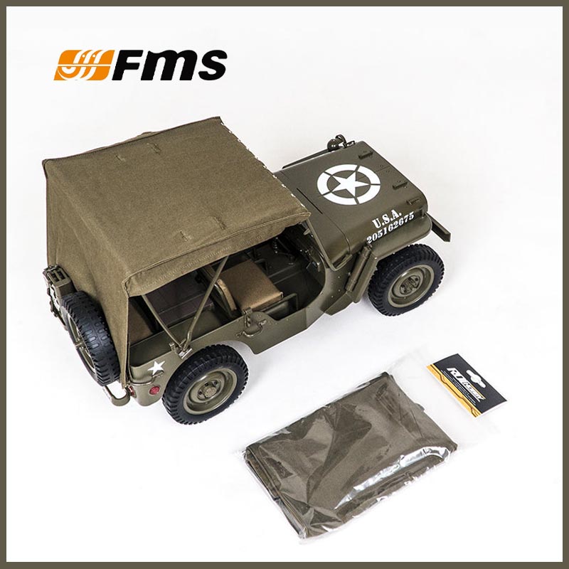 Rc Hobby & Maskinservice I Eskilstuna - FMS 1/12 C1167 キャンバスルーフウィリス MB RC