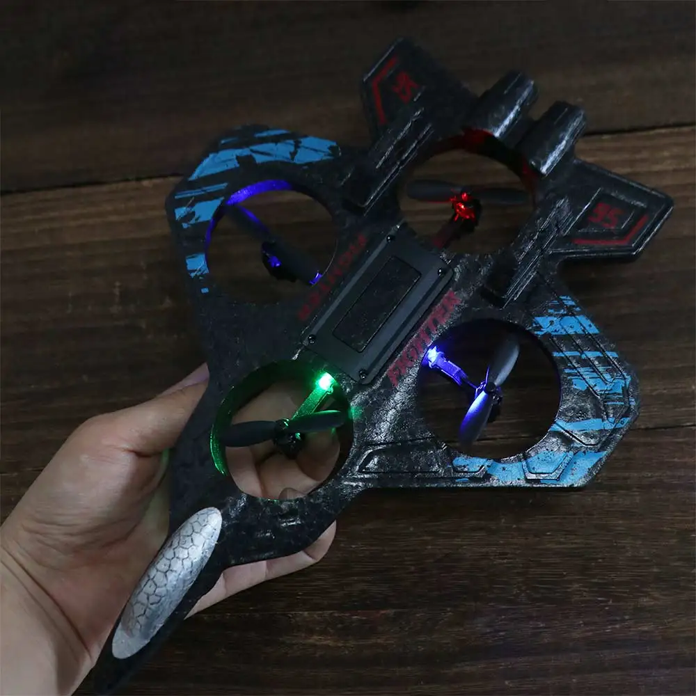 Rc Hobby Light - EPPフォーム製リモコン式フォーム戦闘機、充電式2.4Gスタントグライダー、ライト付きポータブルRCホビージェットプレーン