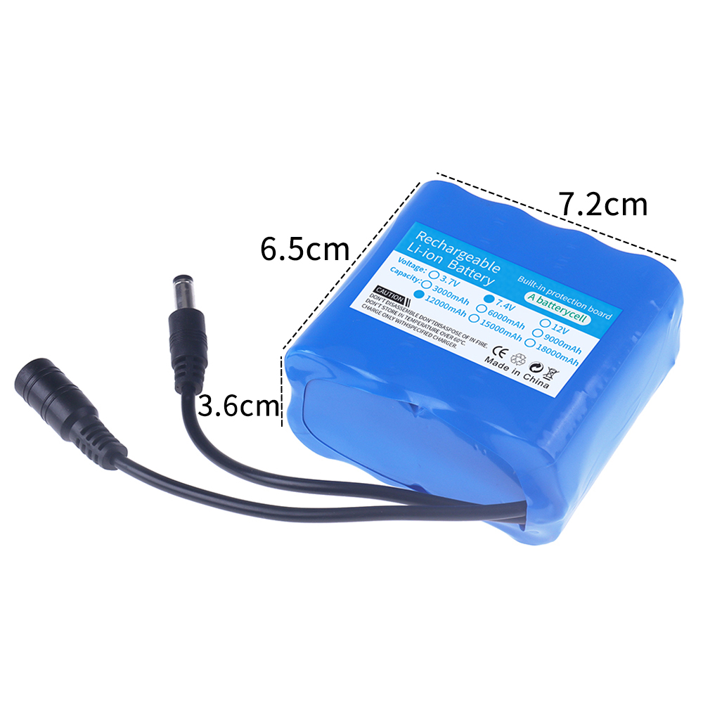 2S4P 18650 リチウム電池 7.4V 12000mA - Rc Hobby Hub のレビューと価格