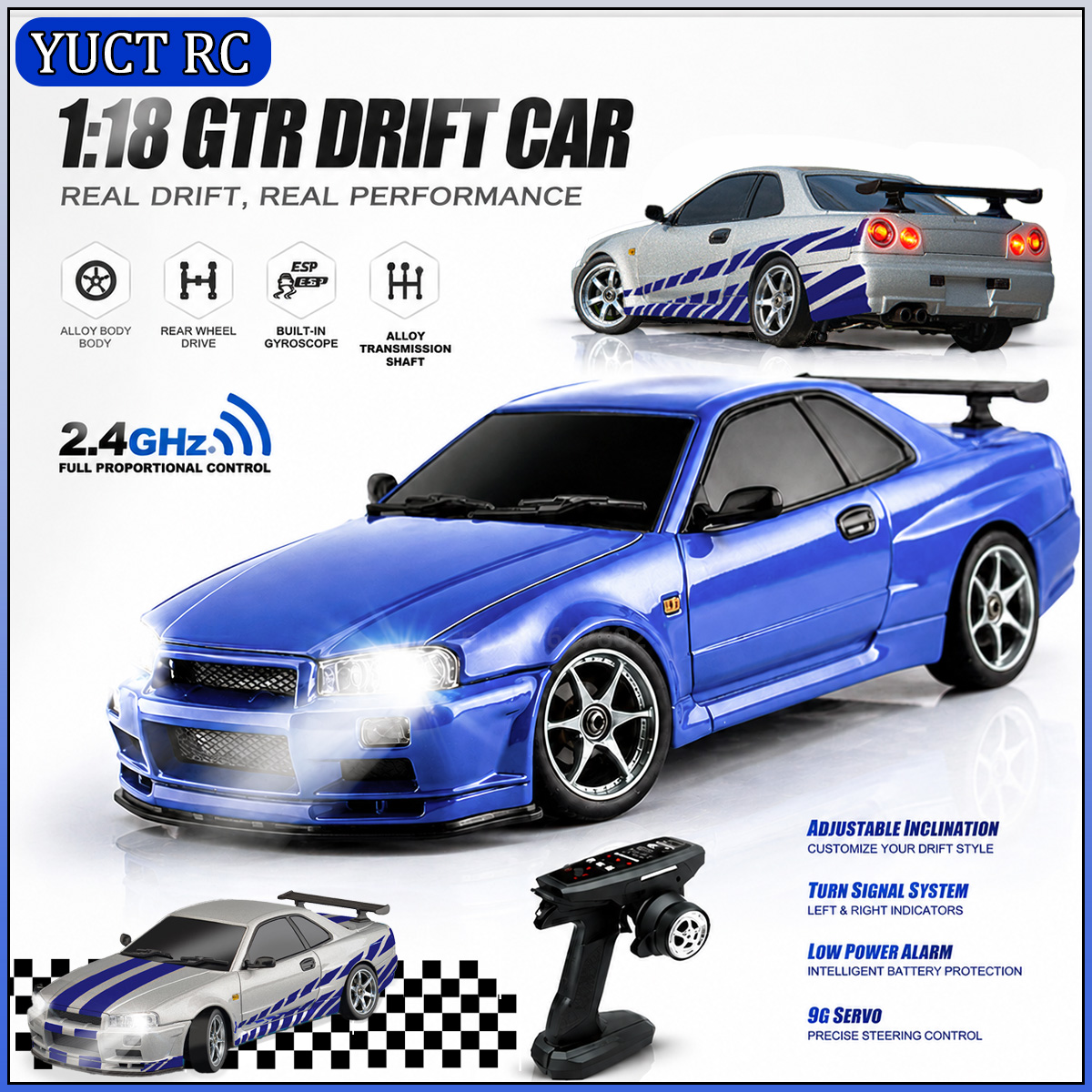 LDRC LD1899 1/18 RCドリフトカー GTRモ - Rc Hobby Drift Car のレビューと価格