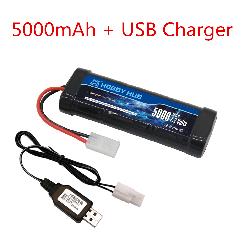 新しい 7.2V バッテリー 5000/6800mAh Ni - Rc Hobby Hub のレビューと価格