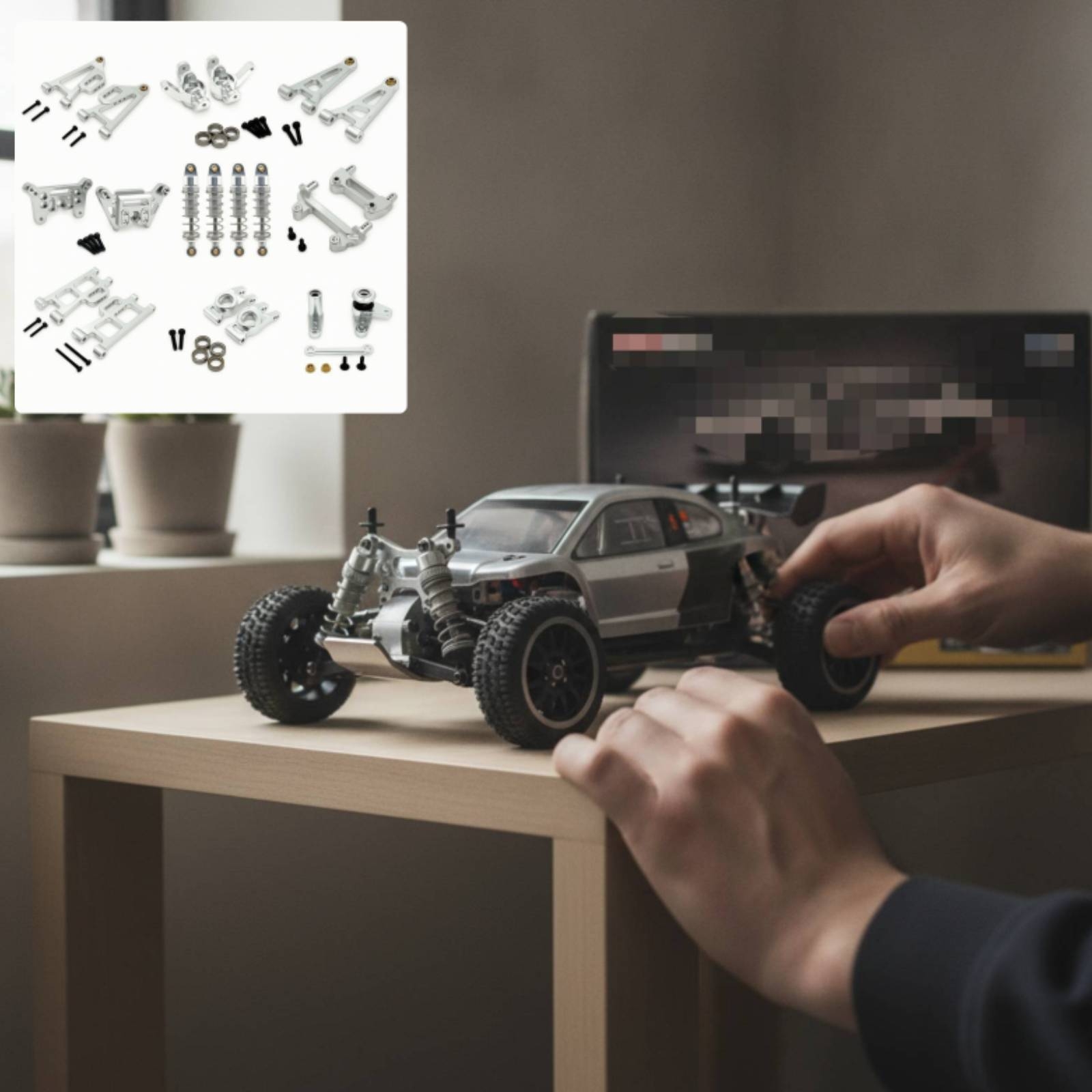 金属製アップグレードパーツ精密フィットRCカーパーツアームベ - Rc Hobby Kit のレビューと価格