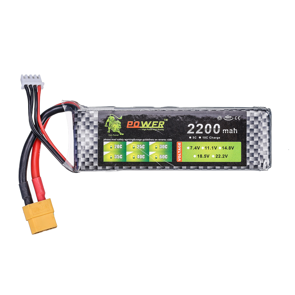 3S 11.1V 2200mAh 35C リポバッテリー T - Rc Hobby Hub のレビューと価格