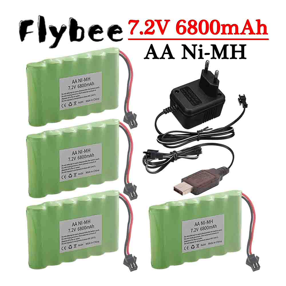 ニッケル水素電池 7.2V 6800mAh SMプラグ バッ - Rc Hobby Hub のレビューと価格
