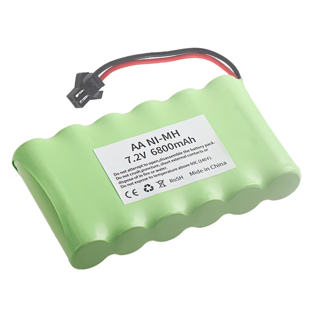 ニッケル水素電池 7.2V 6800mAh SMプラグ バッ - Rc Hobby Hub のレビューと価格