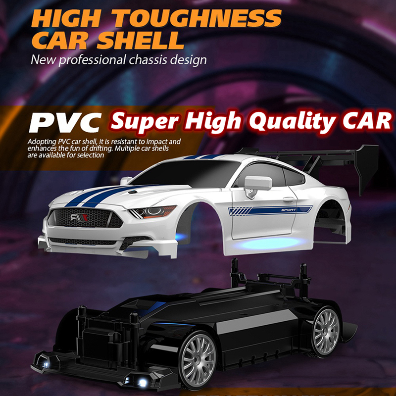新しい1:24 RCドリフトカー、マスタング4WD車、リモコ - Rc Hobby Drift Car のレビューと価格