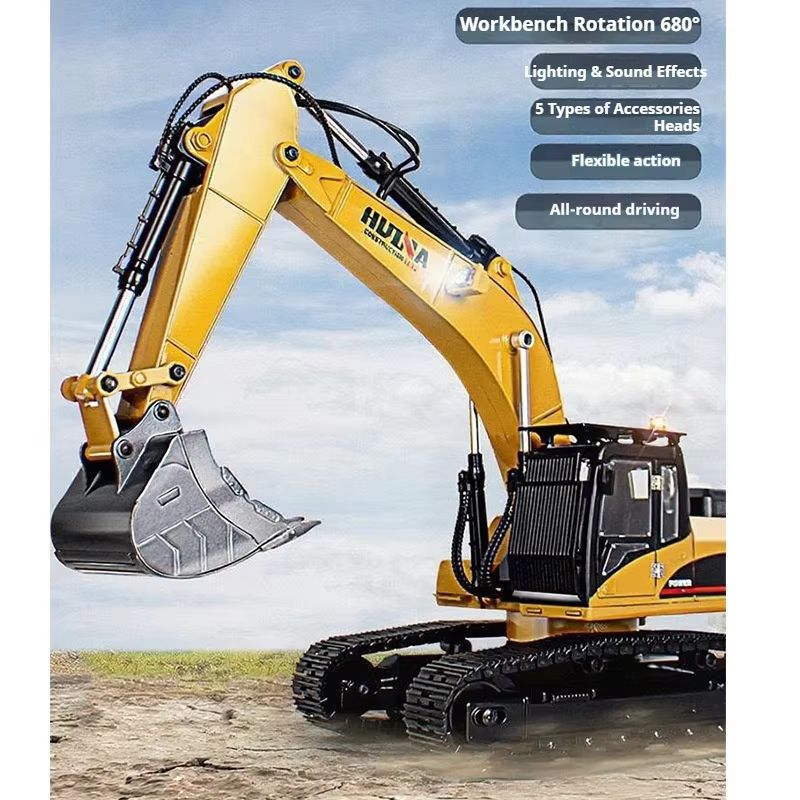 Huina アップグレード 1590 1/14 メタルRC掘 - Rc Hobby Light のレビューと価格