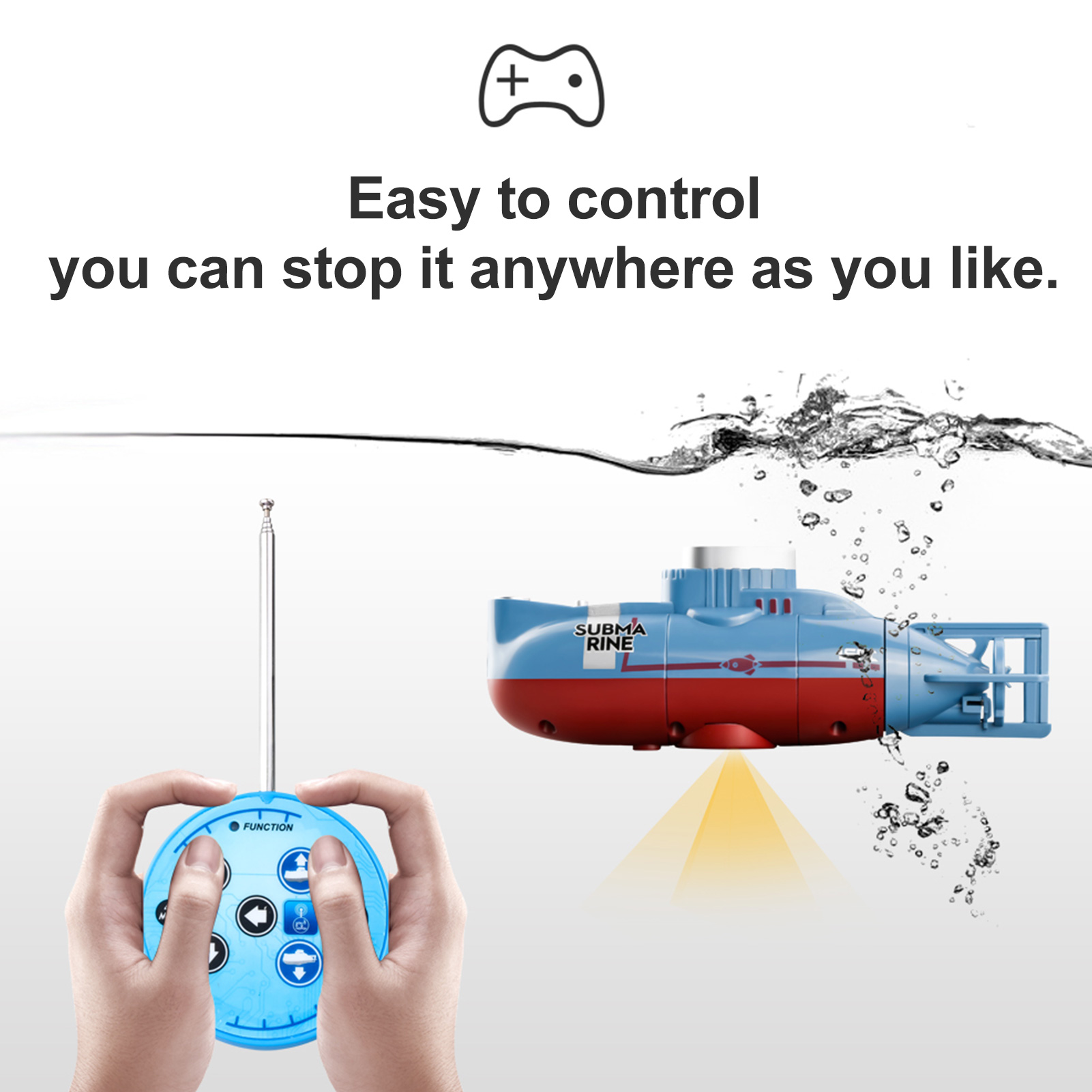 ミニ RC 潜水艦 0.1 メートル/秒の速度リモートコント - Rc Submarine Water のレビューと価格